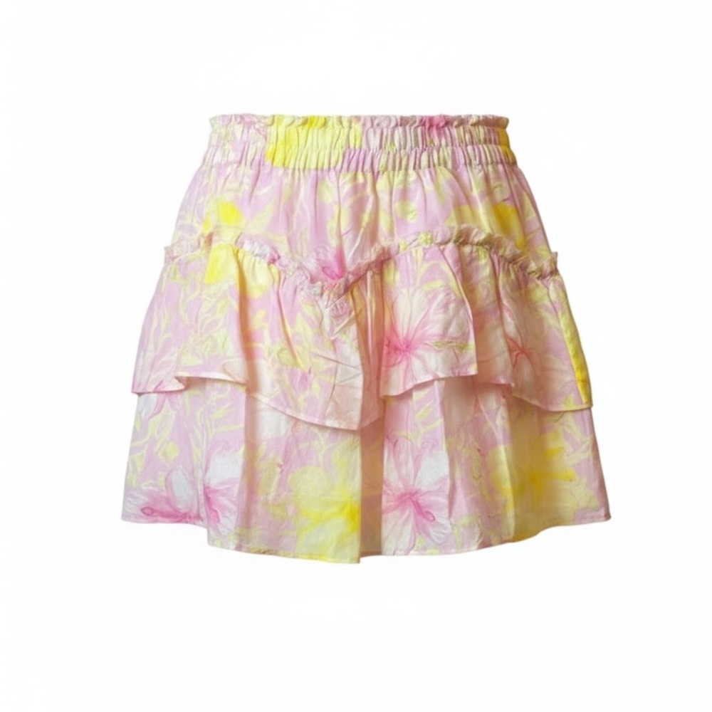 LoveShackFancy Abrielle Skirt in Light Berry Tea Skirt NWOT